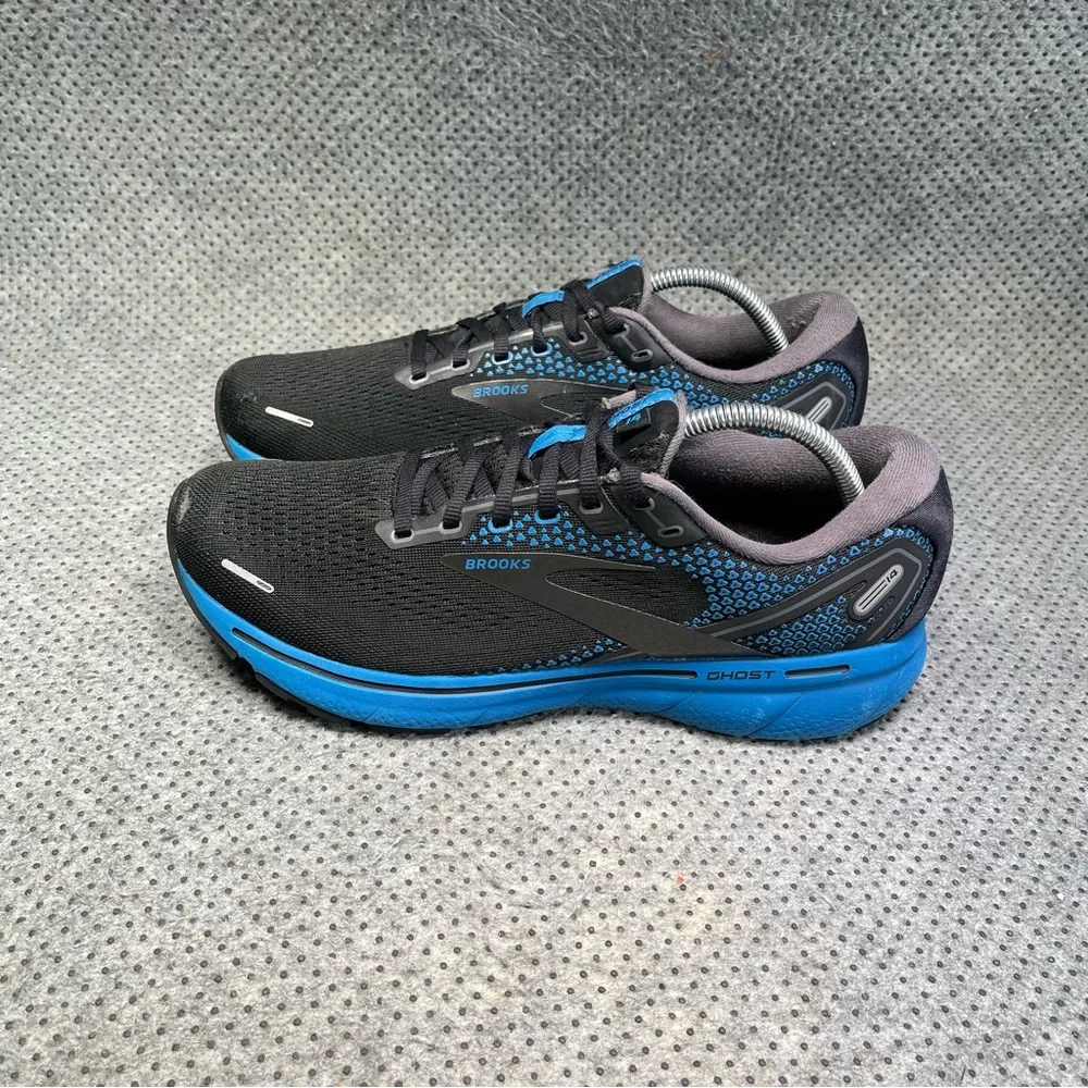 Brooks Ghost 14 Black Blue Running Shoes 10 Men’s